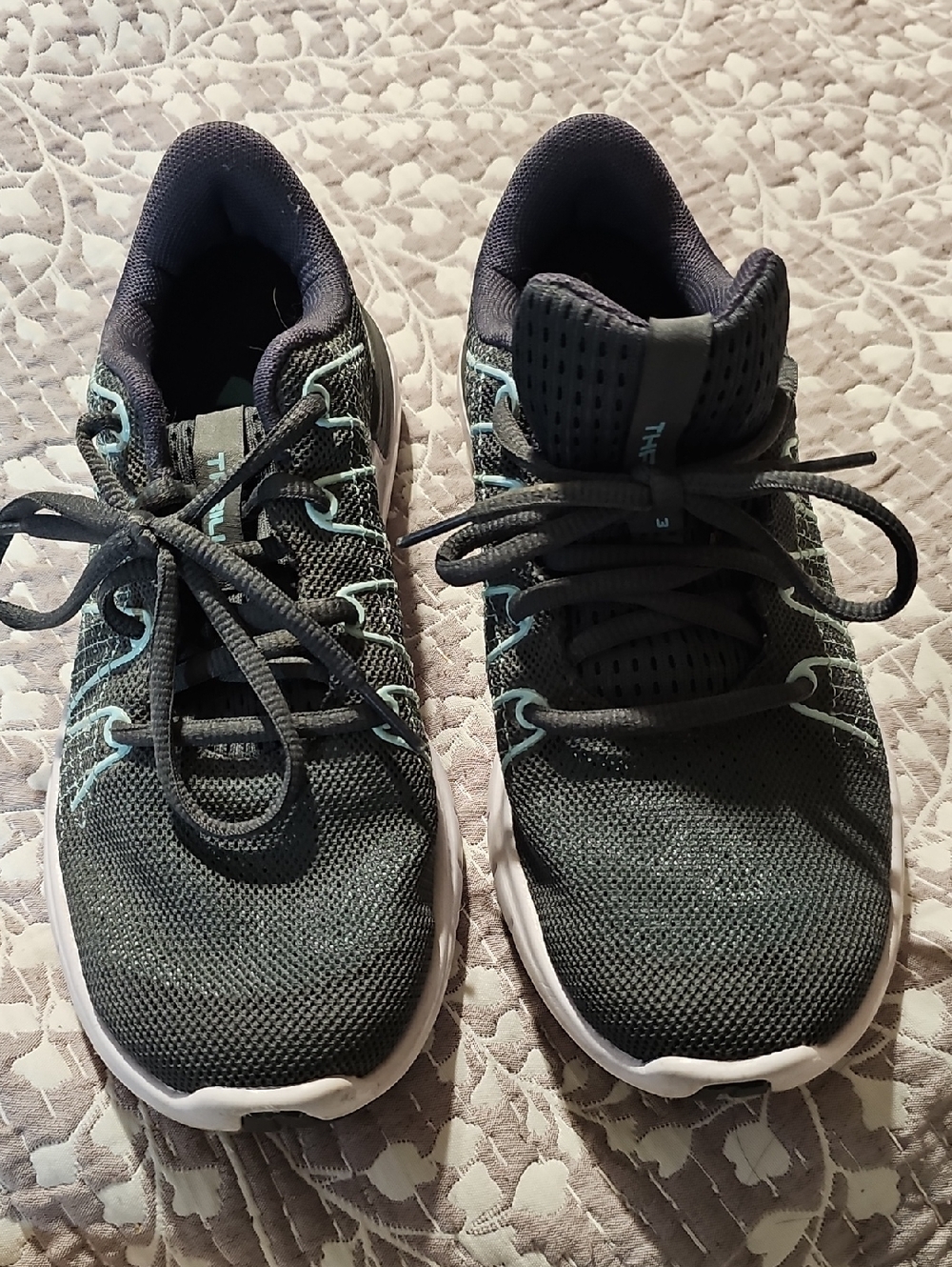 Under Armour Gray Mesh Athletic Sneakers with White Trim